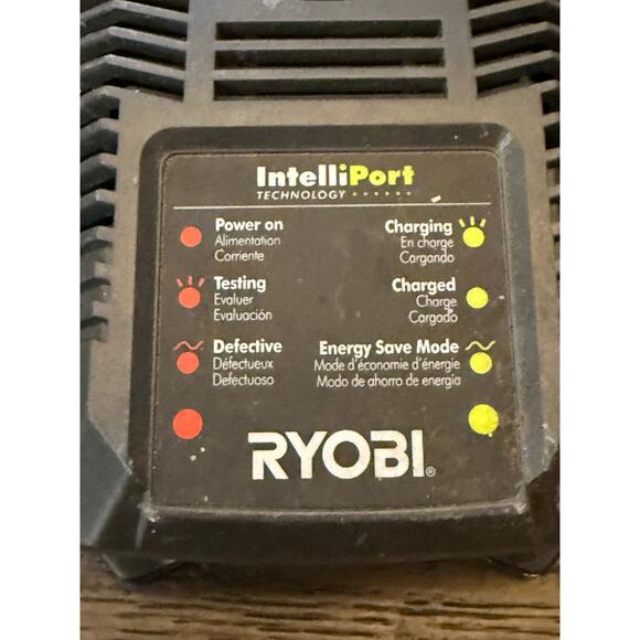 Used RYOBI P118 ONE+ 18V Lithium-Ion Dual Chemistry Battery Charger - Picture 2 of 7